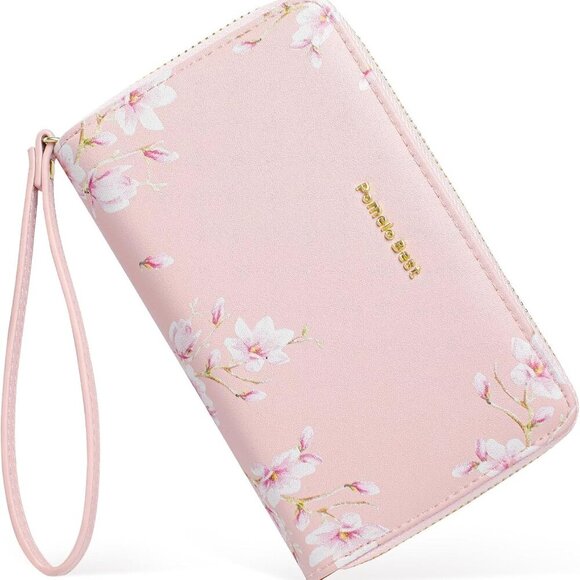 Other - Womens Leather RFID Wallet with Coin Pocket Wristlet Medium Purse for Ladies